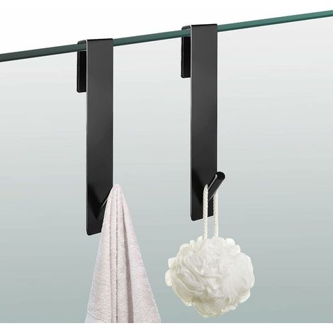 Ganci per il bagno Ganci per la doccia, Ganci con barriera in schiuma, Ganci per asciugamani in acciaio inossidabile, Ganci per accappatoi da doccia (1/5)