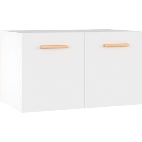 Maison Exclusive - Mobile a Parete Bianco 60x36,5x35 cm in Legno Multistrato (1/5)