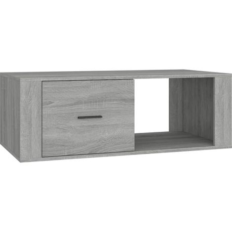Table basse Sonoma gris 100x50,5x35 Bois d'ingénierie (1/5)