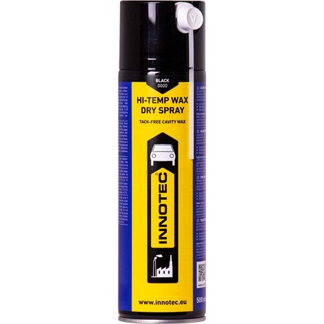 INNOTEC Hi Temp Wax Dry Sprühdose 500 ml schwarz (1/5)