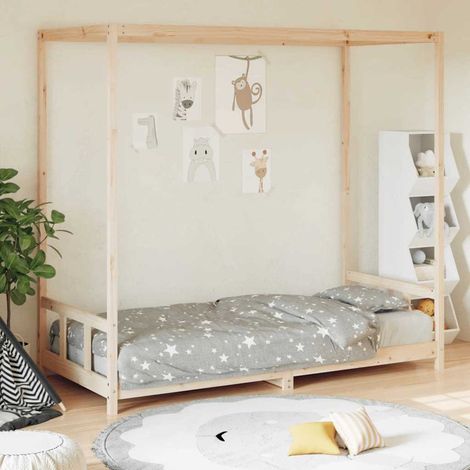 vidaXL Cadre de lit pour enfant 90x190 cm Bois de pin massif (1/5)