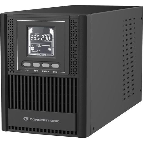 Conceptronic ZEUS52E1K 1000VA 900W Online Tower USV, IEC