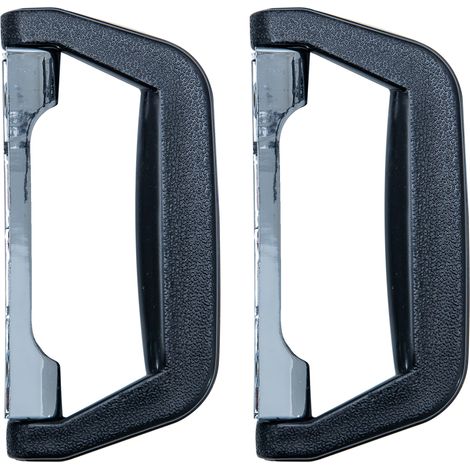 HMF 14973-02 Koffergriff 2er Set, 14 x 7 cm, schwarz (1/5)