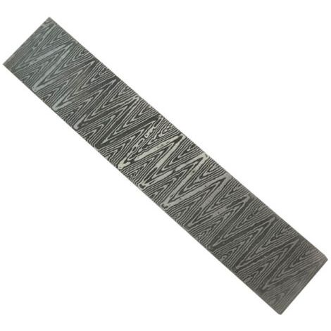 RHG Coupeur à motifs de billette d'acier de damas faisant des matériaux de forgeage d'embryon de barre trempés lissés pour le matériel polyvalent de bricolage à la maison (1/4)