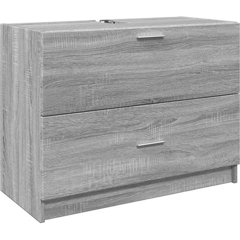 Maison Exclusive - Waschbeckenunterschrank Grau Sonoma 78x37x59 c