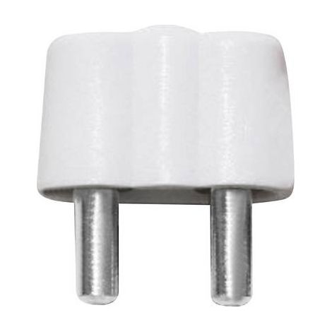 Fiche banane mâle double Ø de la broche: 2.6 mm BELI-BECO 61/15ws blanc 1 pc(s) (1/2)