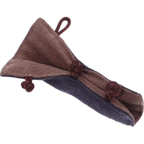 Manchon Isolant Accessoire pour Préparation de Thé Résistant la Chaleur en Coton et Lin Antidérapant et Lavable pour Poignée de Théière (1/5)