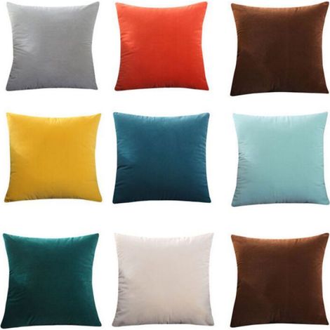 AIDUCHO Taie D'oreiller Confortable, Multicolore, Unie, Solide, Housse De Coussin/Taie D'oreiller Pour Canapé Bureau 40 X 40 Cm (Sa (1/5)
