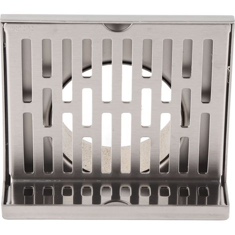 Bonde de sol latérale en acier inoxydable 304 résistant à la corrosion, en forme de L, épaisse, pour salle de bain ou hôtel, 5 pouces pour tuyau de 110 mm (avec joint d'étanchéité) (1/5)