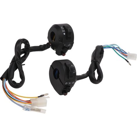 Interrupteur de guidon 2 pièces 22mm Nylon ABS Bouton Arrêt Démarrage Remplacement CG125 (1/5)