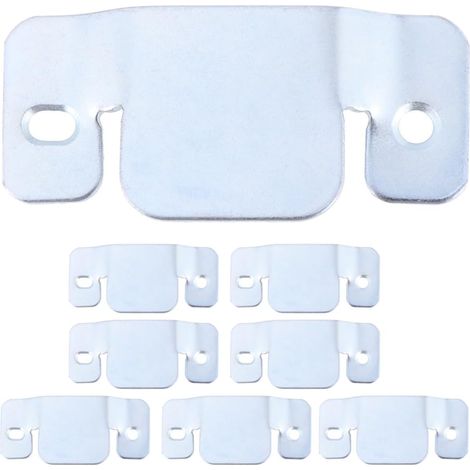 Connecteurs métalliques Healeved en 8 pièces avec dents, loquets de fixation pour meubles permettant