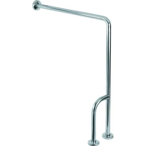 MEDICLINICS BSD020C Barra Pared/Suelo 3 Apoyos Inox Brillo - ref: BSD020C (1/2)