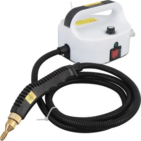 Nettoyeur vapeur portable haute température et haute pression (50 à 400 ml/min) pour cuisine, salle de bain et sols (blanc, prise UE 220 V). (1/5)
