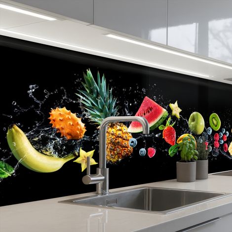 SCHIENALI CUCINA Splash - Frutta - Nero 250x80 cm (1/5)