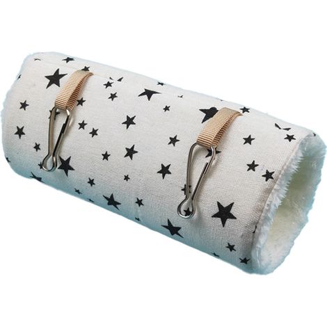 Hammock - Tunnel Nest for Small Pets - Soft Fleece Interior - Washable Fabric - Fits Hamster Ferret Squirrel Rat - 1 Piece (1/5)
