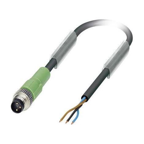 Câble d'actionneur Phoenix Contact 3 conducteurs , M8 Mâle pré-câblé, 1.5m ( Prix pour 1 ) (1/2)