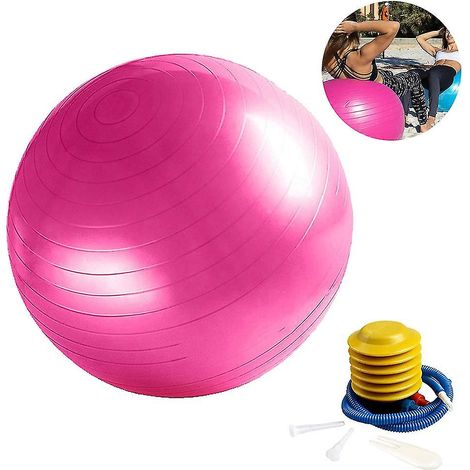 Ballon de fitness, chaise ballon de yoga avec pompe rapide, ballon d'équilibre pour sport (1/5)