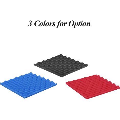 Panneaux de mousse d'isolation acoustique Studio Foams, 30 x 30 cm, lot de 12, bleu (1/2)