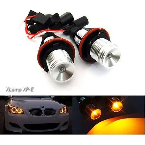 Canbus Cree Angel Eyes-Lampen – Gelbe LEDs – Für Tagfahrlicht – Für E39, E60, E61, E87, E53, E63, E65