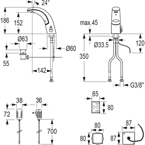 iQ Standarm.elek.A10,IR,Cliquez sur NetzAP,m.Misch.o.AblG.chrom