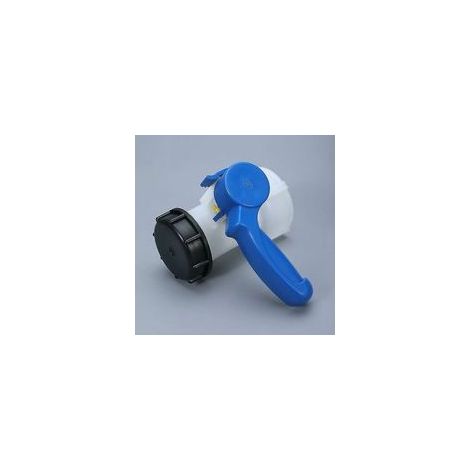 Robinet de cuve de récupération d'eau 1000l Résistant aux acides et alcalis Vanne papillon DN40 Installation sur conteneurs IBC (1/5)