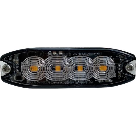 Berger & Schröter Lampeggiante anteriore LED Front- Heckblitzer orange E9 10R-06 1386, SAE W117, X A1 E9 00.1957 12 V, (1/2)