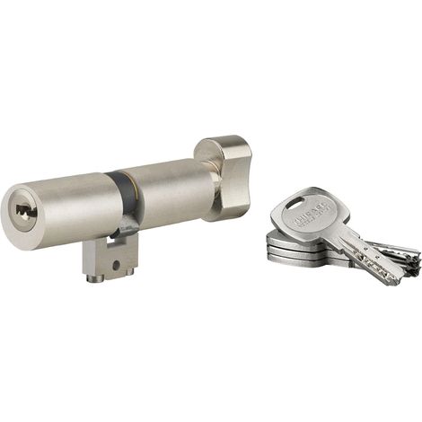 THIRARD - Cylindre adaptateur rond à bouton T2 BLCT, 38Bx38mm, diamètre 22mm, 4 clés - THIRARD (1/2)
