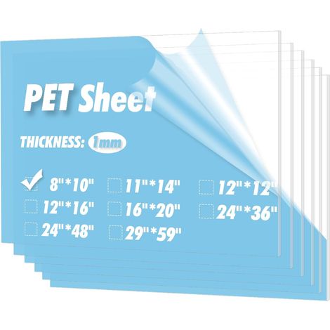 Lot de 10 Plaques Acryliques Transparentes (1/5)