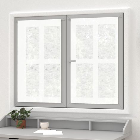 Paire de brise bise lin 60x90 cm LINEN blanc, par Soleil d'Ocre