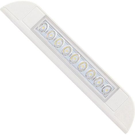 RV awning light, yacht interior modification LED strip light, 12-24V RV light, cross-border hardware accessories - short white without switch - kg (1/4)