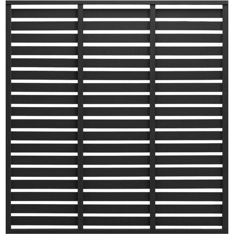 Panneau de clôture WPC 180x180cm noir