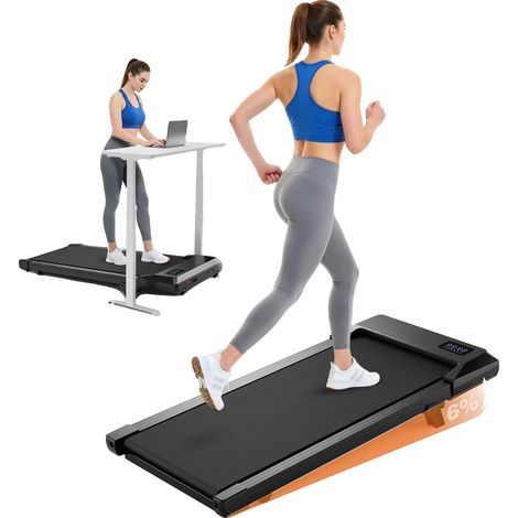 Tapis de course, moteur électrique 2,5 CV, connectivité Bluetooth, Noir (1/2)