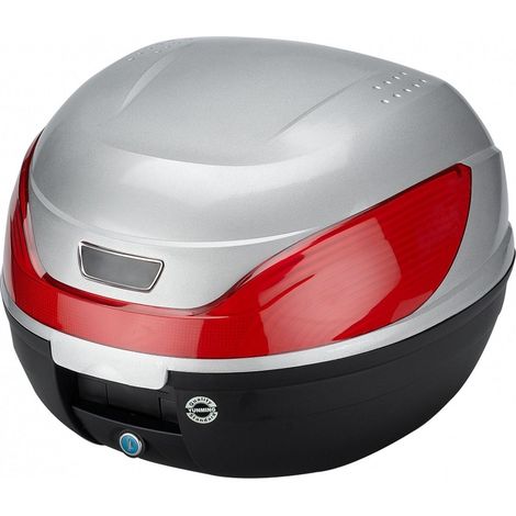 Plata Universal baúl de moto scooter maleta 32 L  motocicleta para 1 casco, portacasco mod-YM-0866P