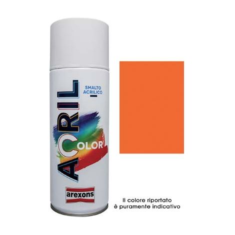 Smalto Spray Acril Color Arexons Arancio Puro Ral 2004 400 ml 6 Pezzi