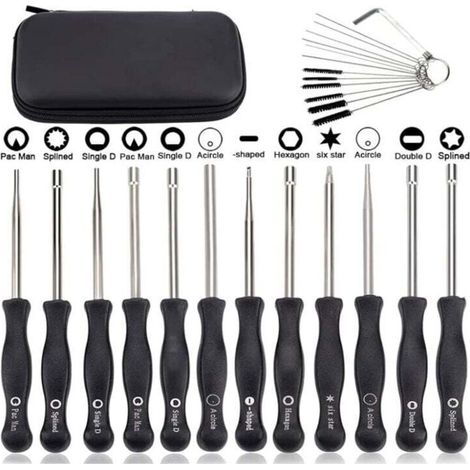 Set de 12 Outils de Réglage de Carburateur Réglage Tronçonneuse Tournevis Reglage Carburateur Tronconneuse 2 Temps Tournevis pour Poulan Husq STHIL Echo Débroussailleuse (1/4)