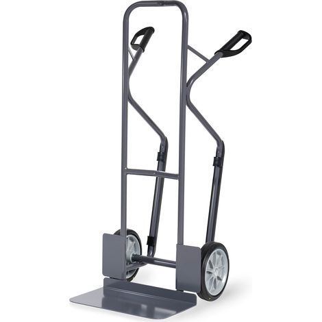 Fetra Stahlrohrkarre Höhe 1300 mm Schaufel 300x480mm 300kg Tragkraft mit ESD-Vollgummibereifung