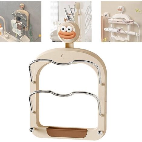 Soporte de pared con ventosa para tapas de ollas,soporte colgante para tapas de ollas para armario,estante con ventosa para tapas de ollas (1/4)