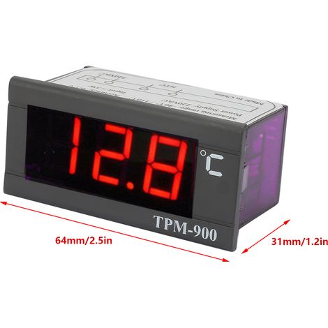 TPM-900 220V Digitaler Temperaturregler mit Sensor und LED-Anzeige Thermostat (1/5)