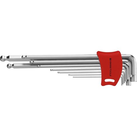 PB Swiss Tools Winkelschraubendreher- Satz im Kunststoffhalter 9-teilig 1,5-10mm DH Kugelkopf (1/3)