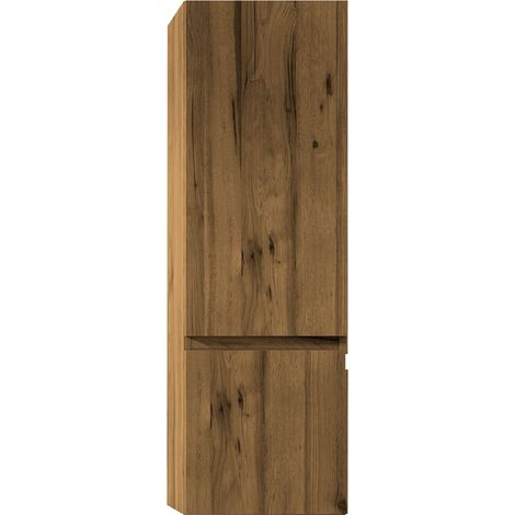 Kibath Mueble auxiliar de baño SIREX 35x27 cm acabado TECA Claro mate de colgar (1/5)