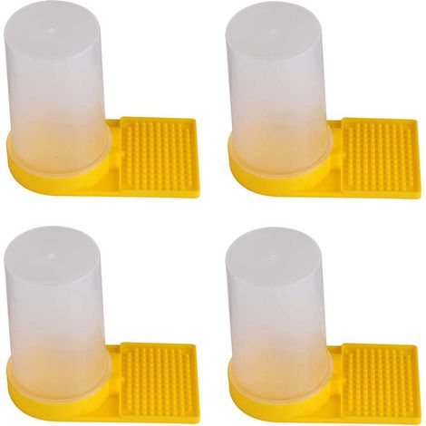 Lot de quatre abreuvoirs en plastique pour abeilles distributeur d eau pour apiculteur accessoire pour ruche et élevage