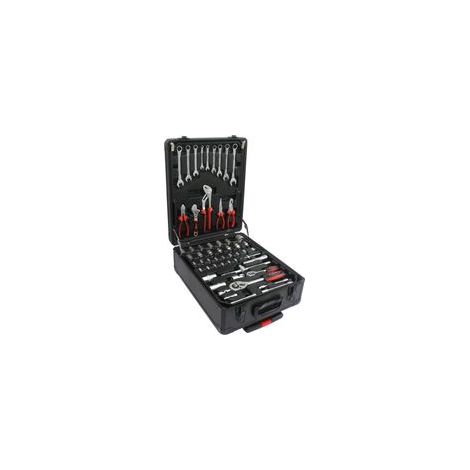 899 Stück Heimwerker-Werkzeugset, Werkzeugkoffer mit 4 Schubladen, Allzweck-Haushaltswerkzeugset mit rollbarem Werkzeugkasten, für Instandhaltung, Garten, Hausbesitzer -Schwarz(Black) (1/5)