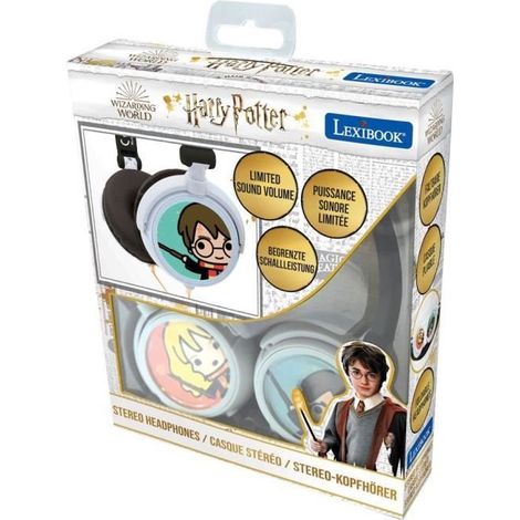 Casque stéréo filaire pliable pour enfants Harry Potter - LEXIBOOK - Limitation de volume d'écoute (1/5)