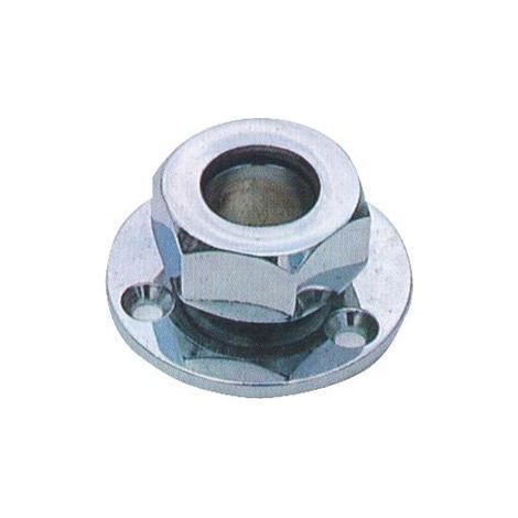 Passe fil étanche laiton chomé - pour câble de 10 mm