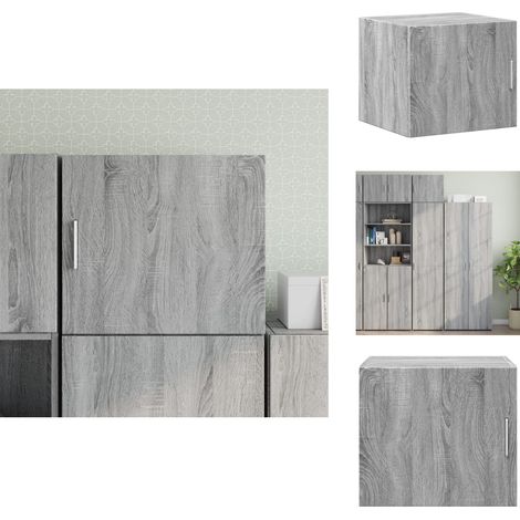 Armoire murale sonoma gris 45x42,5x40 cm bois d'ingénierie - Armoire Murale - Meuble De Rangement - Étagère Murale - Rangement Mural - Placard Suspendu (1/5)