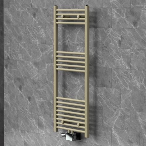 LuxeBath Handtuchheizkörper 500 x 1200 mm mit Ventil-Armaturen Universal (1/5)