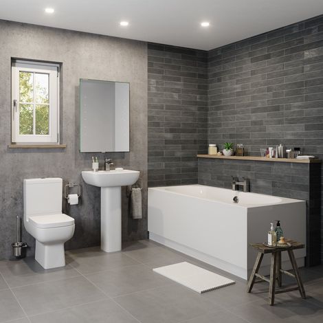 Amelie Bathroom Suite - Double Ended Bath (1/5)