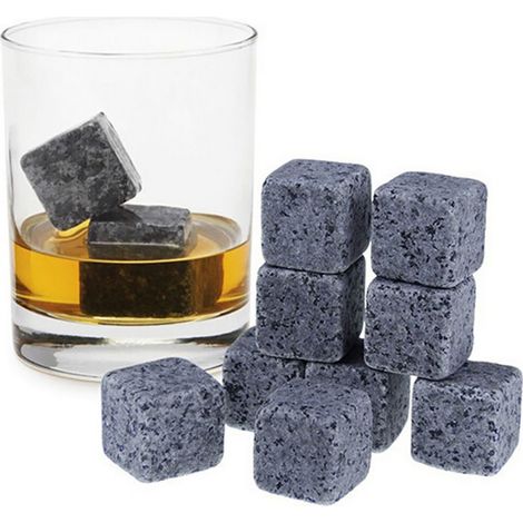 Lot de 9 pierres à whisky, glaçons - Whisky - Whisky gris (1/3)