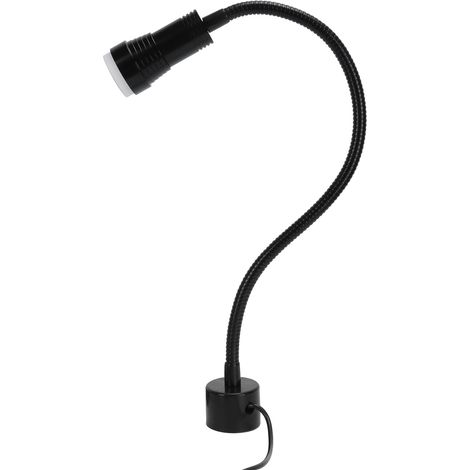 5-W-LED-Arbeitsleuchte mit flexiblem Schwanenhals, magnetischer Drehbankhalterung, Nähmaschinenleuchte, 110–220-V-Eurostecker (1/5)