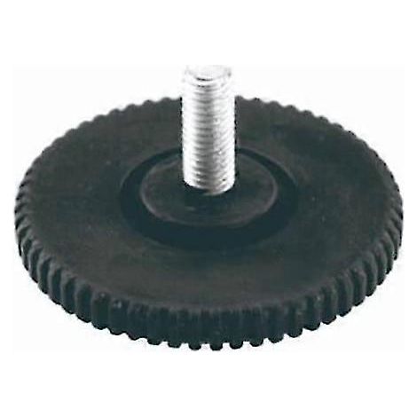 Lot de 2 pieds de nivellement pour tapis de course : patins anti-vibrations réglables M10 pour meubles et équipements de fitness, protections de sol antidérapantes pour salle de sport à domicile (1/3)
